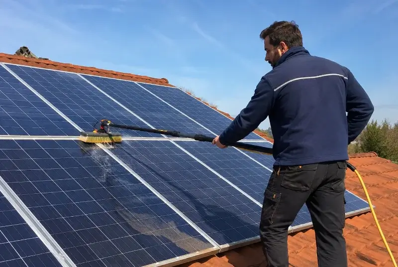 Nettoyage et entretien de panneaux solaires à Chavannes